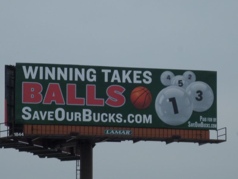 Save Our Bucks Billboard